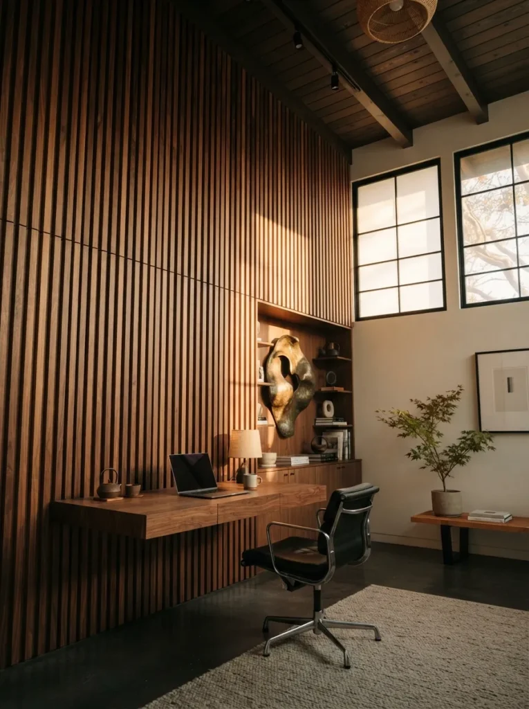 Wood Statement Wall