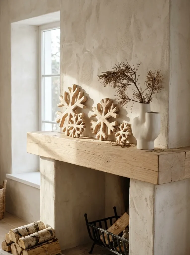 Wooden Snowflake Decor