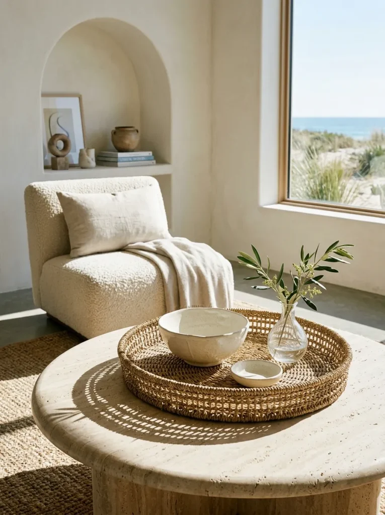 Woven Coffee Table Tray