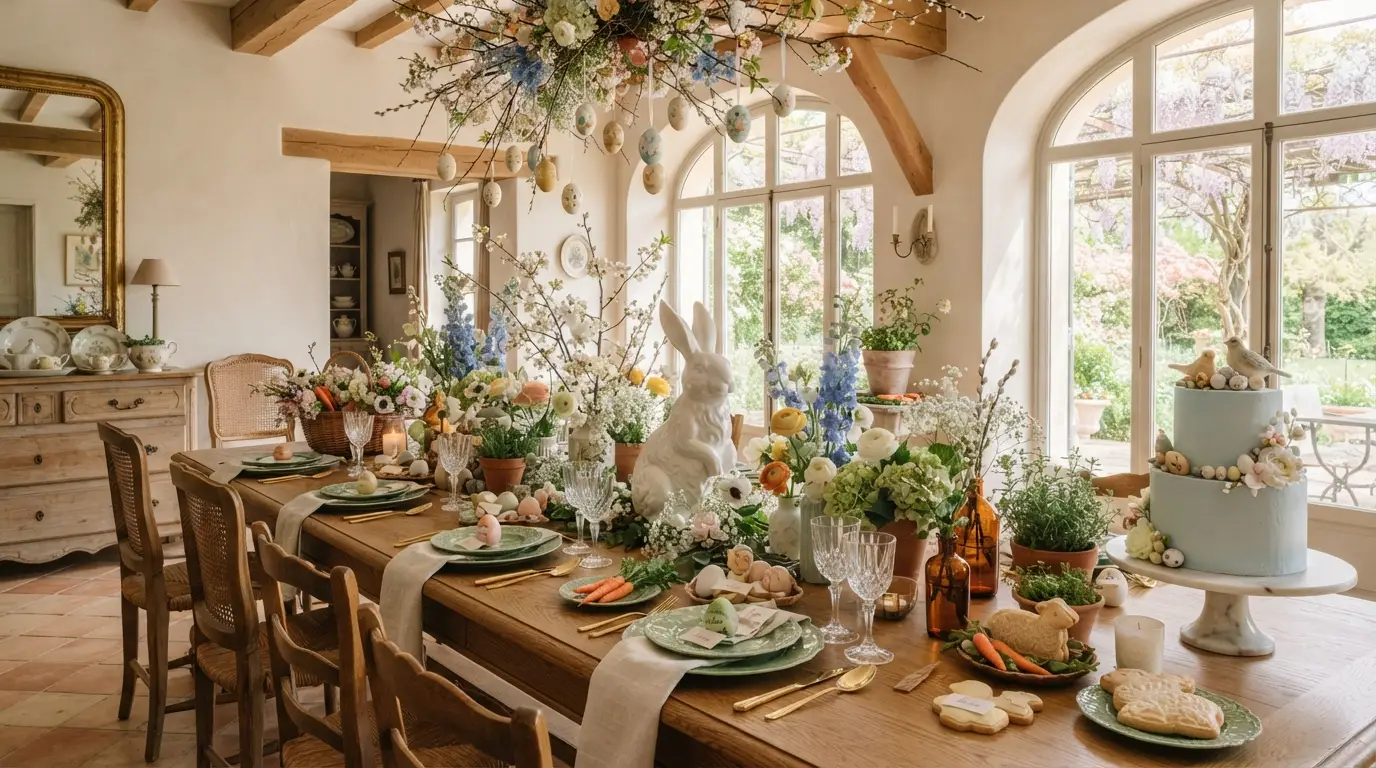 easter table centerpieces