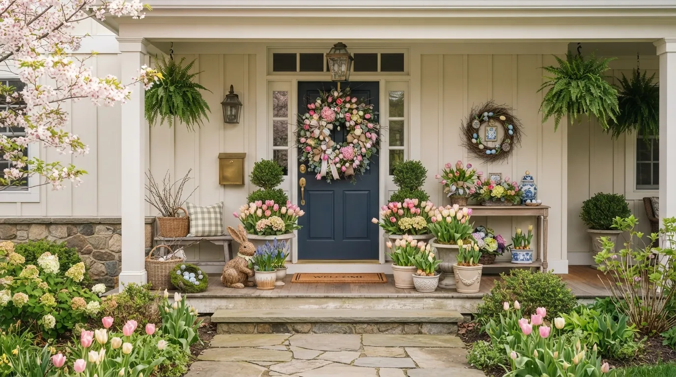 easter wreath ideas front door