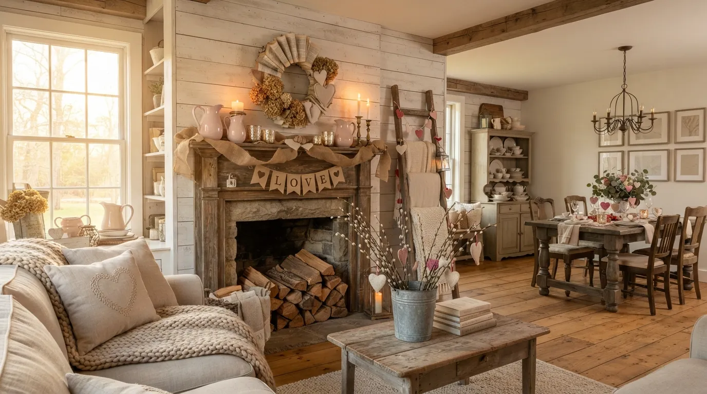 farmhouse valentine decor ideas