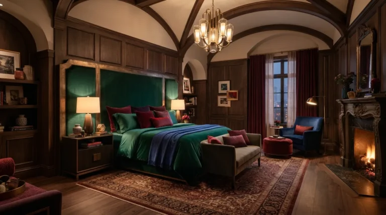 jewel tone bedroom