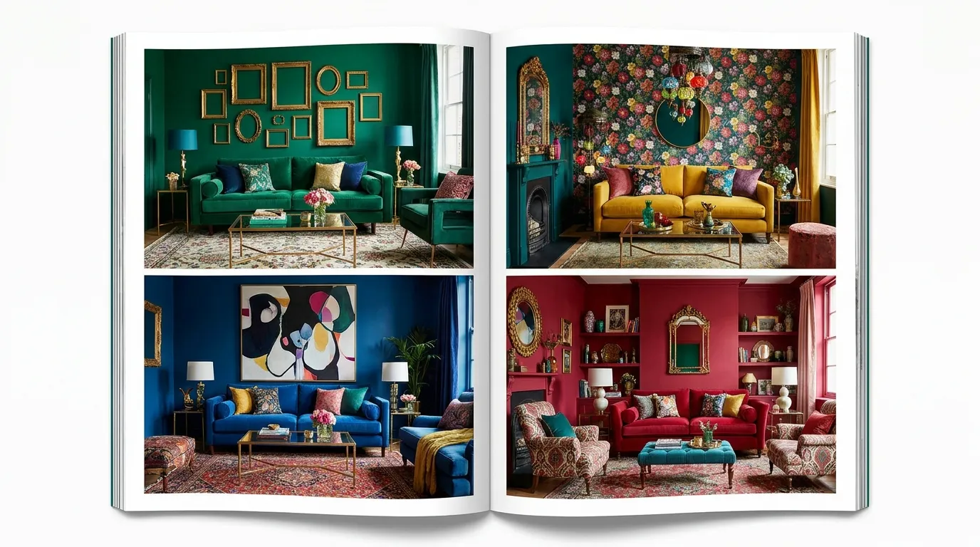 maximalist living room