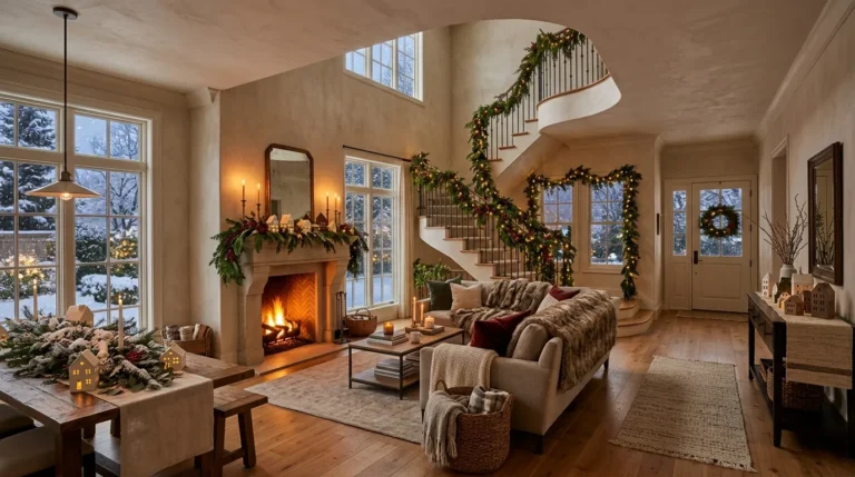 winter mantel decorating ideas