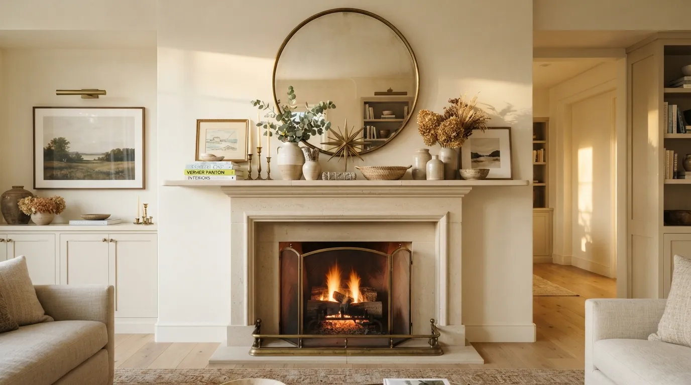 year round mantle decor