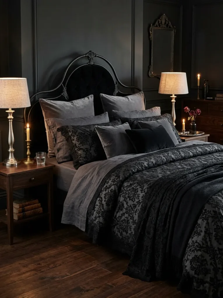 Black Lace Bedding