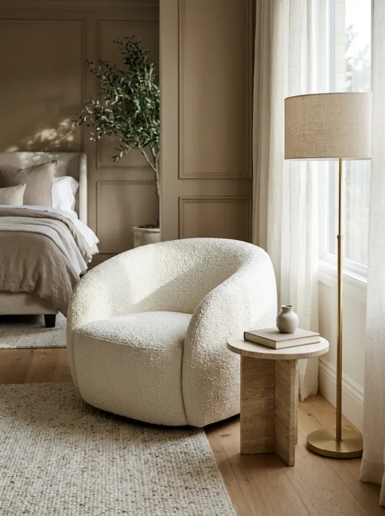 Boucle Accent Chair