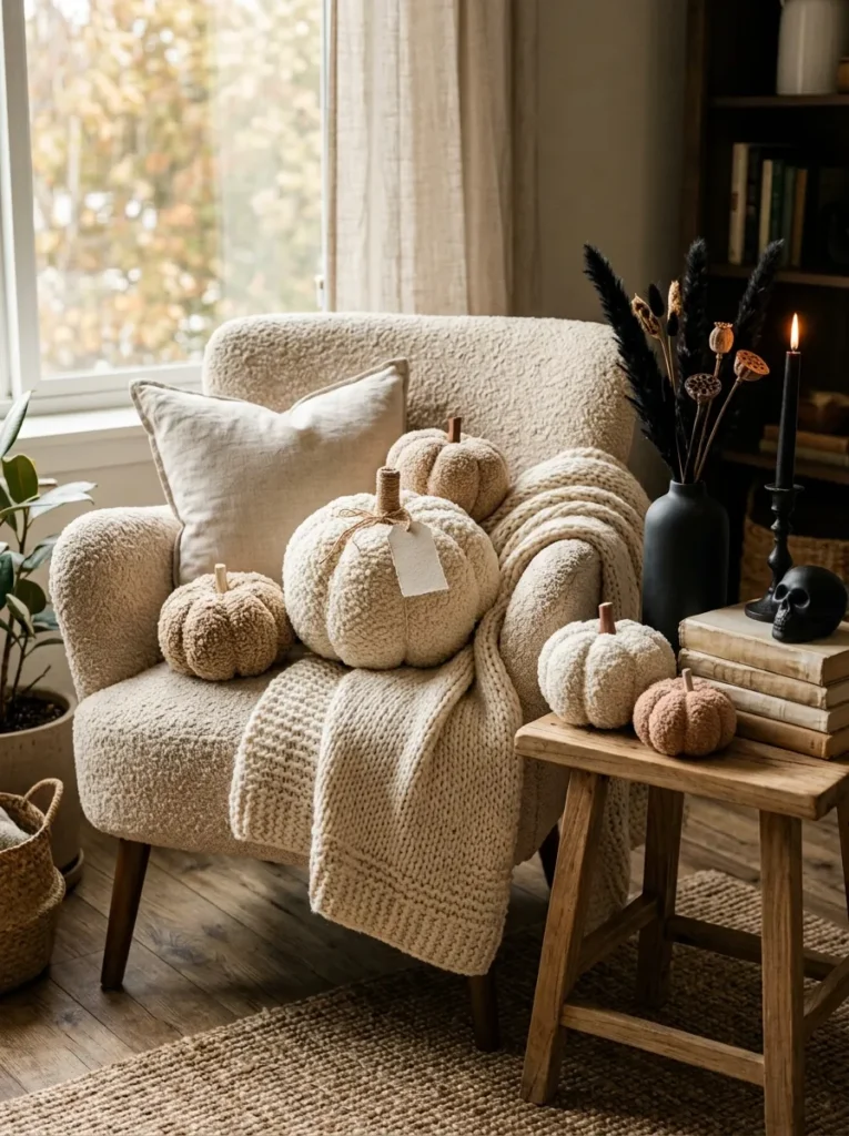 Boucle Pumpkin Styling