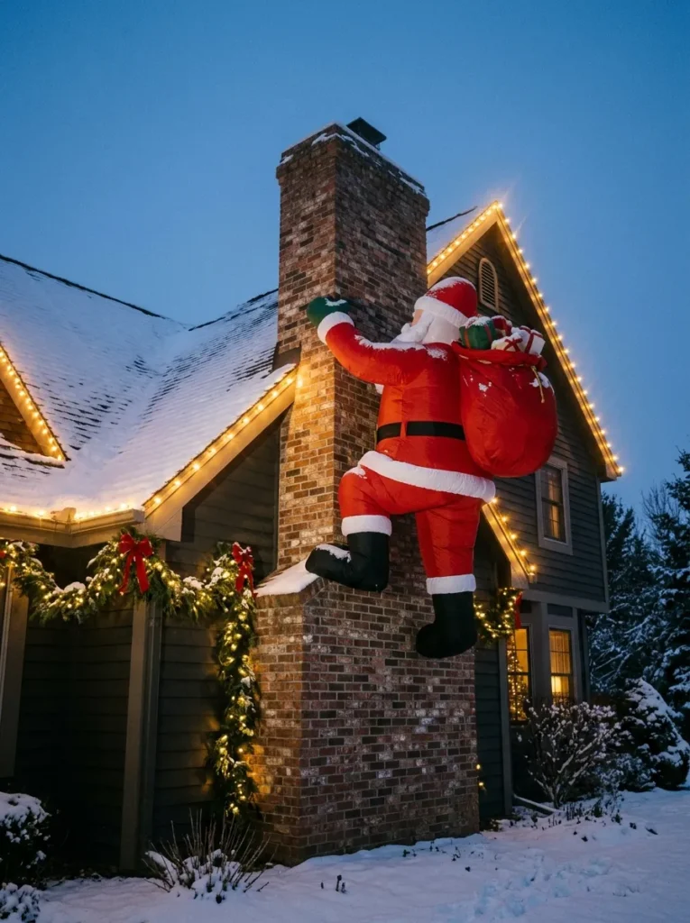 Chimney Climbing Claus