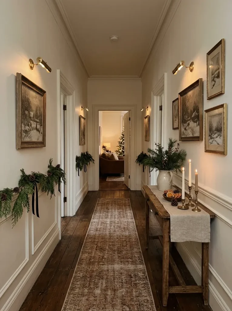 Christmas Hallway Styling