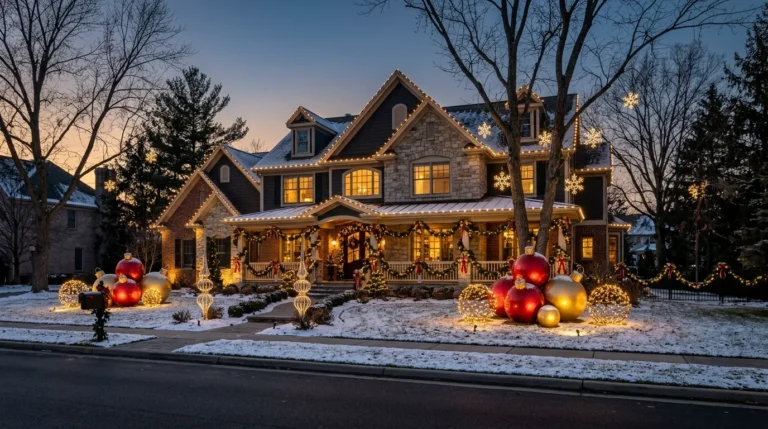 Christmas Ornaments Seen From Streets