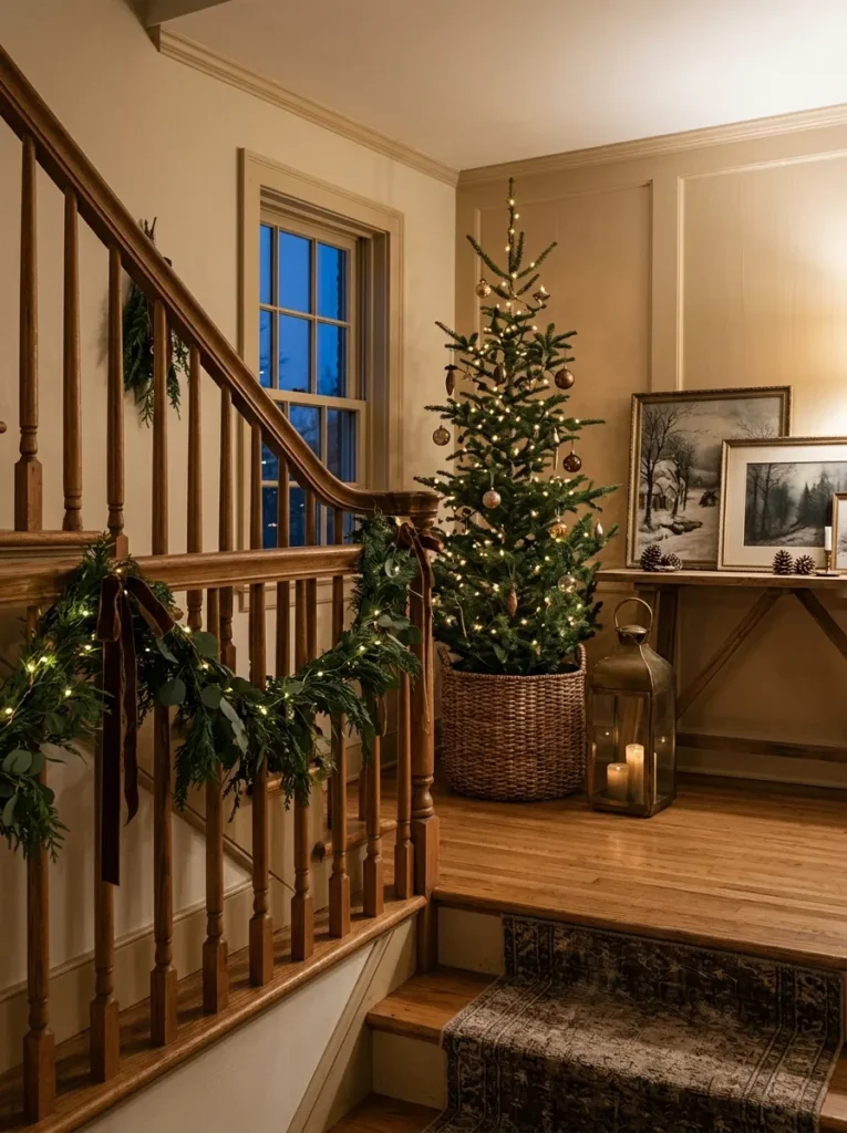 Christmas Staircase Landing