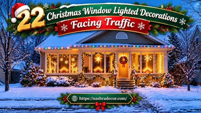 Christmas Window Lighted Decorations