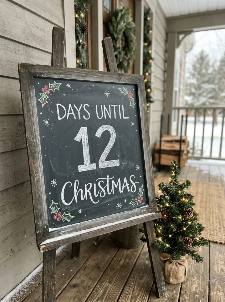 Countdown Chalk Easel