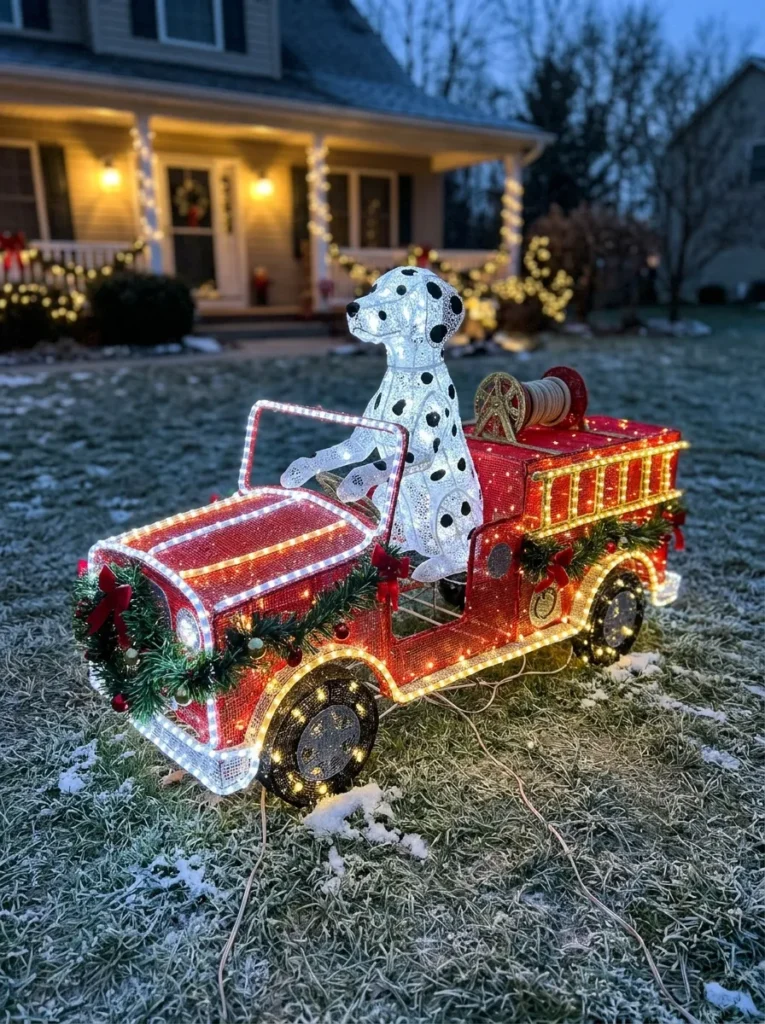 Dalmatian Fire Truck