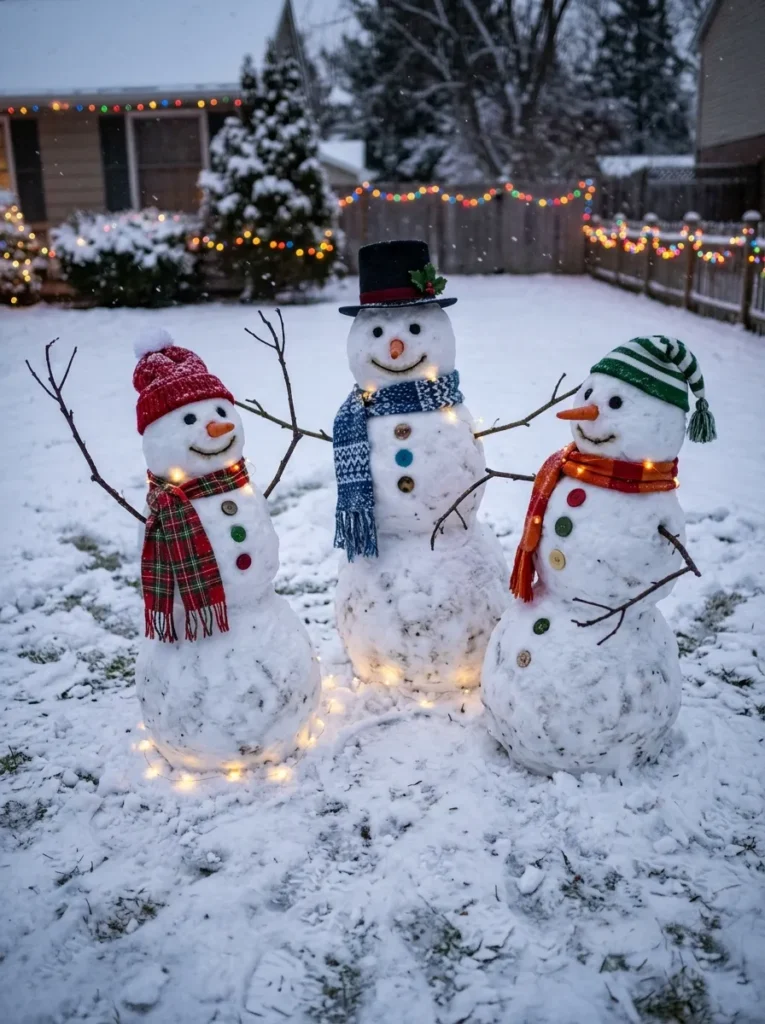 Dancing Snowman Trio
