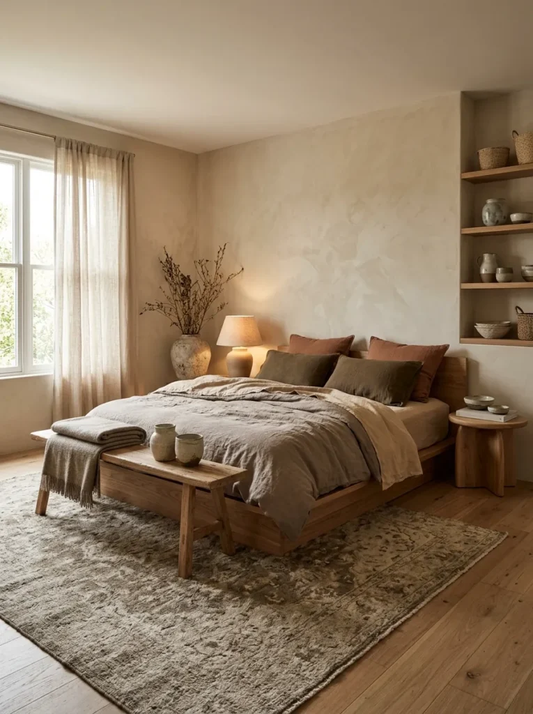 Earthy Bedroom Palette