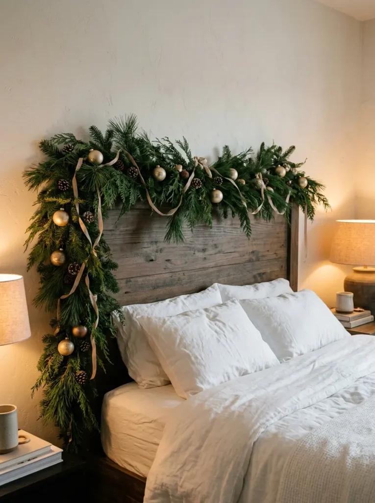 Evergreen Headboard Swag