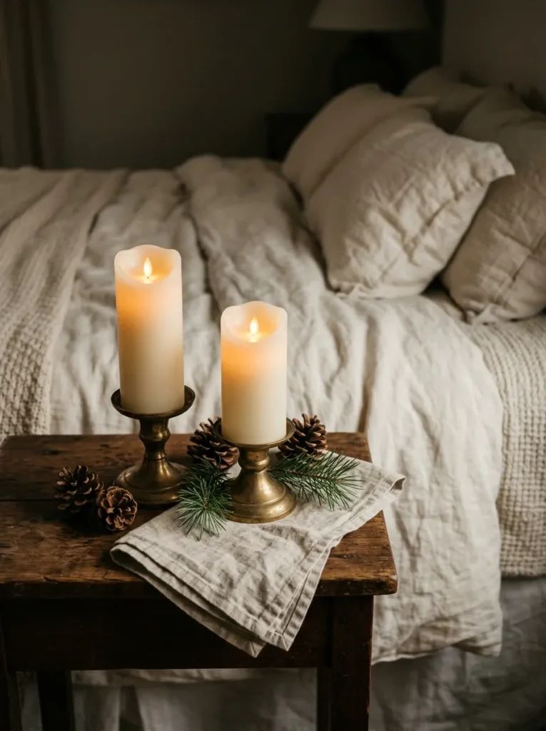 Festive Bedside Candles