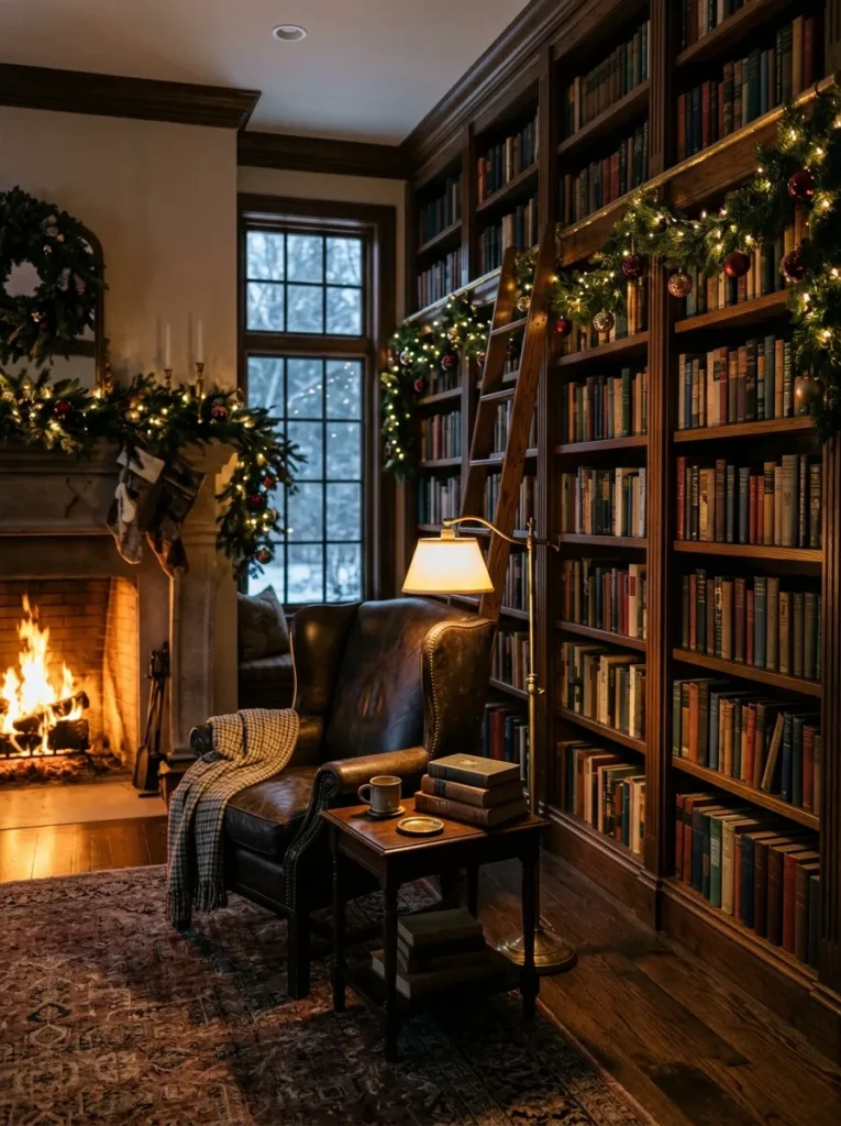 Festive Home Library