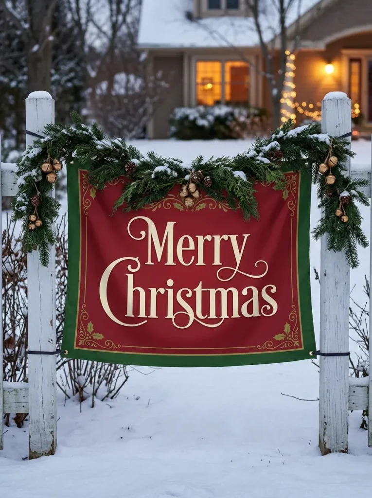Holiday Banner Hang