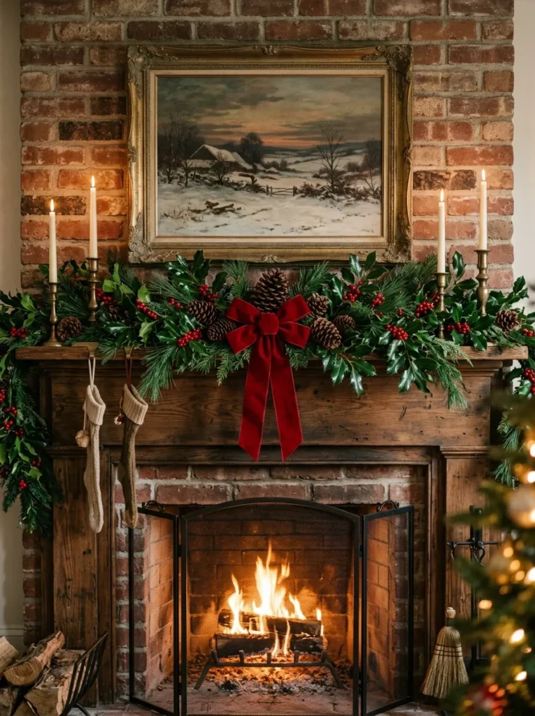 Holly Mantel Swag