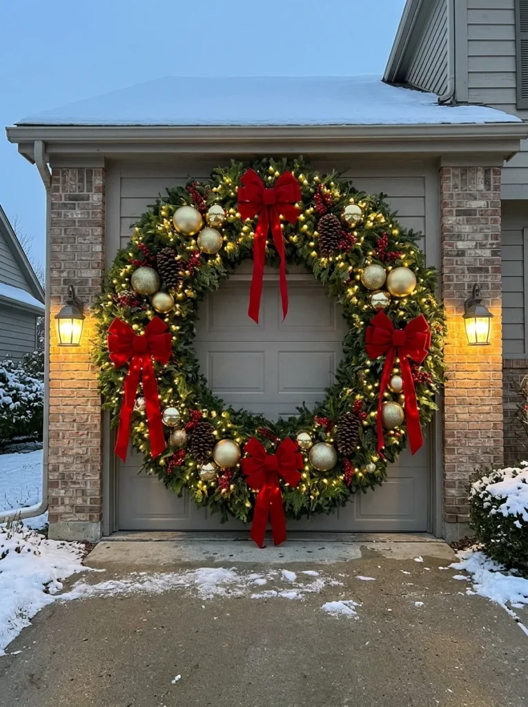 Huge Wreath Garage