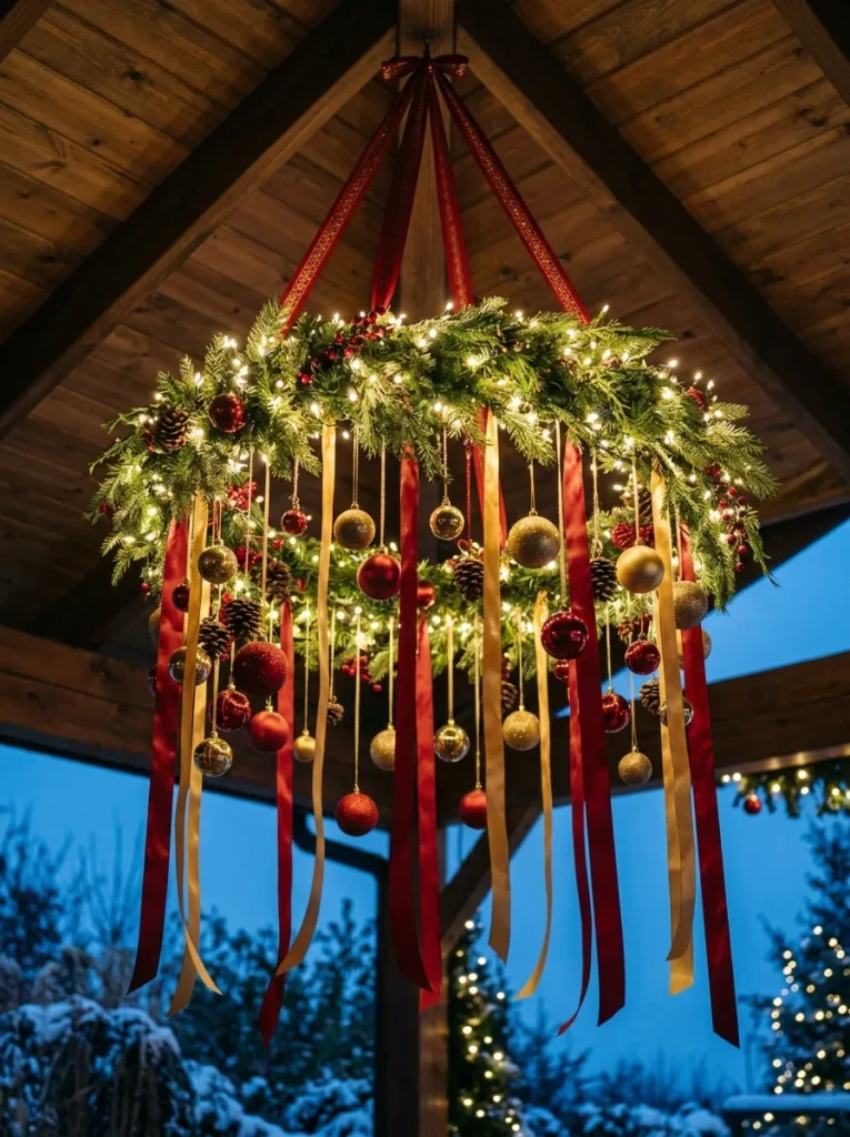Hula Hoop Chandelier