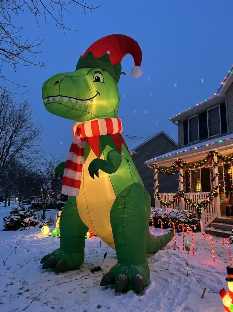 Inflatable Dinosaur Elf