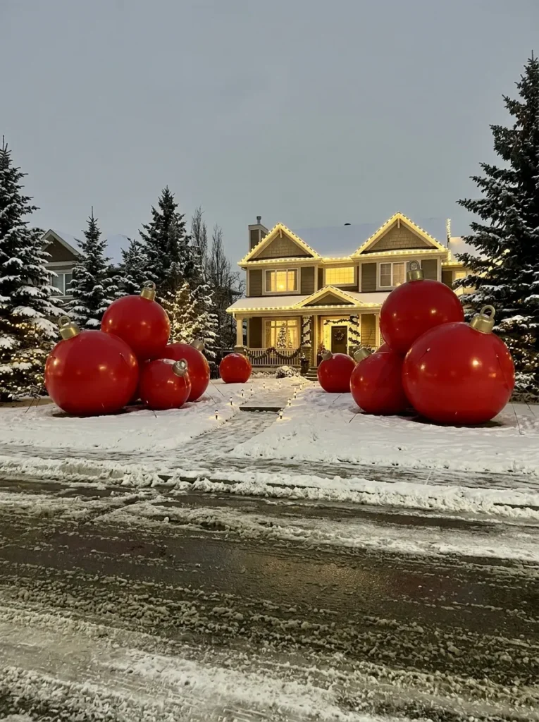Inflatable Red Spheres