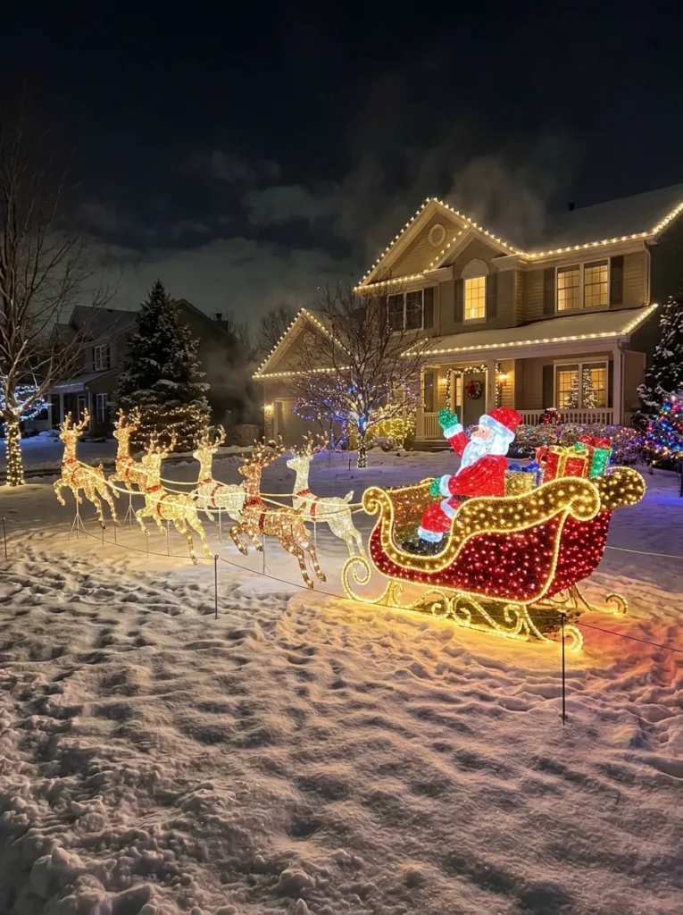 Lighted Reindeer Herd