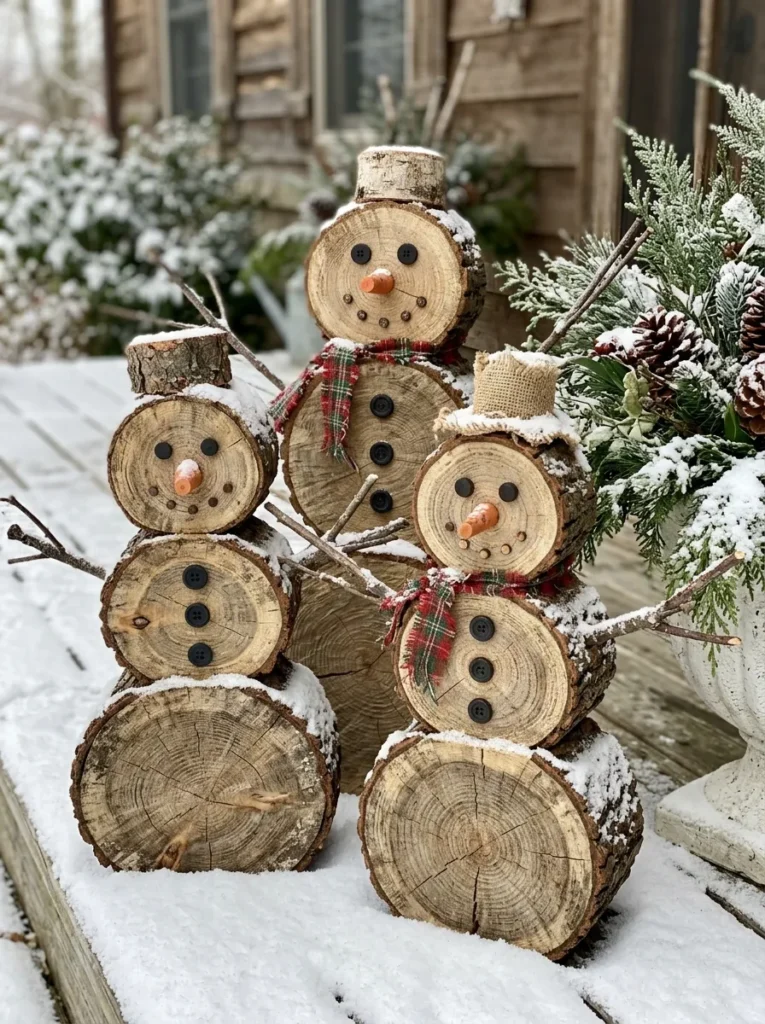 Log Slice Snowmen