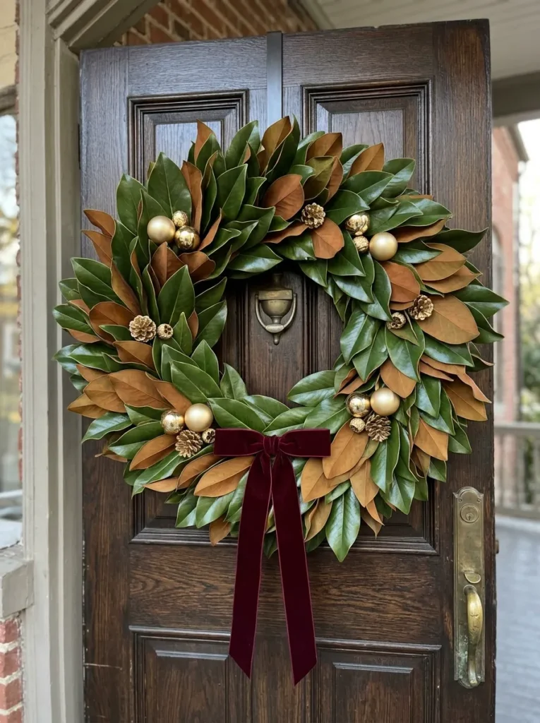 Magnolia Christmas Wreath