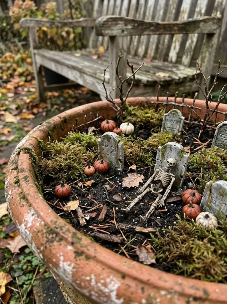 Mini Graveyard Planter