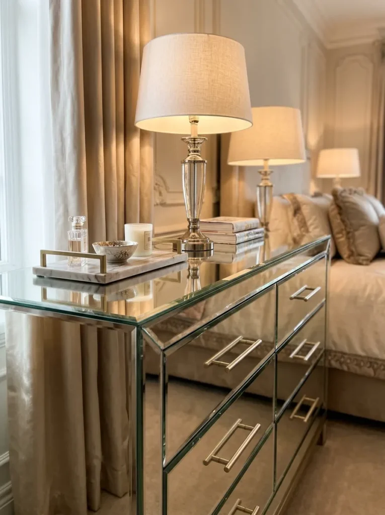 Mirrored Dresser Chest