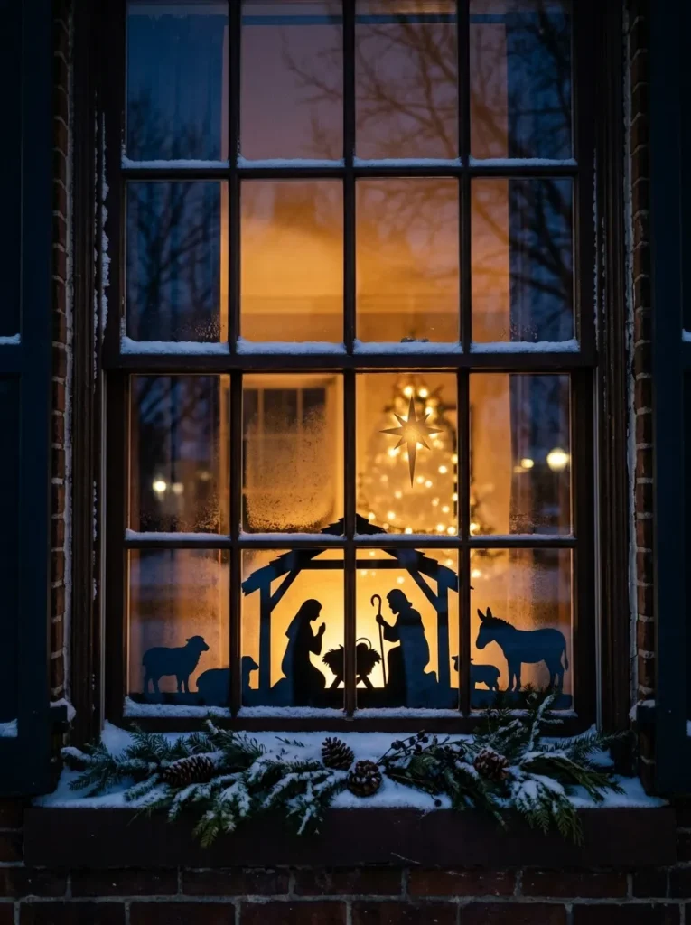 Nativity Pane Scene