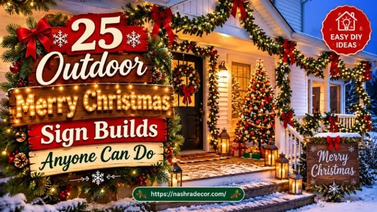Outdoor Merry Christmas Sign Builds