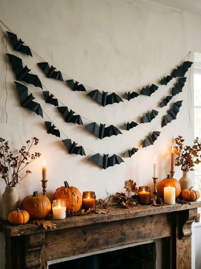Paper Bat Garland