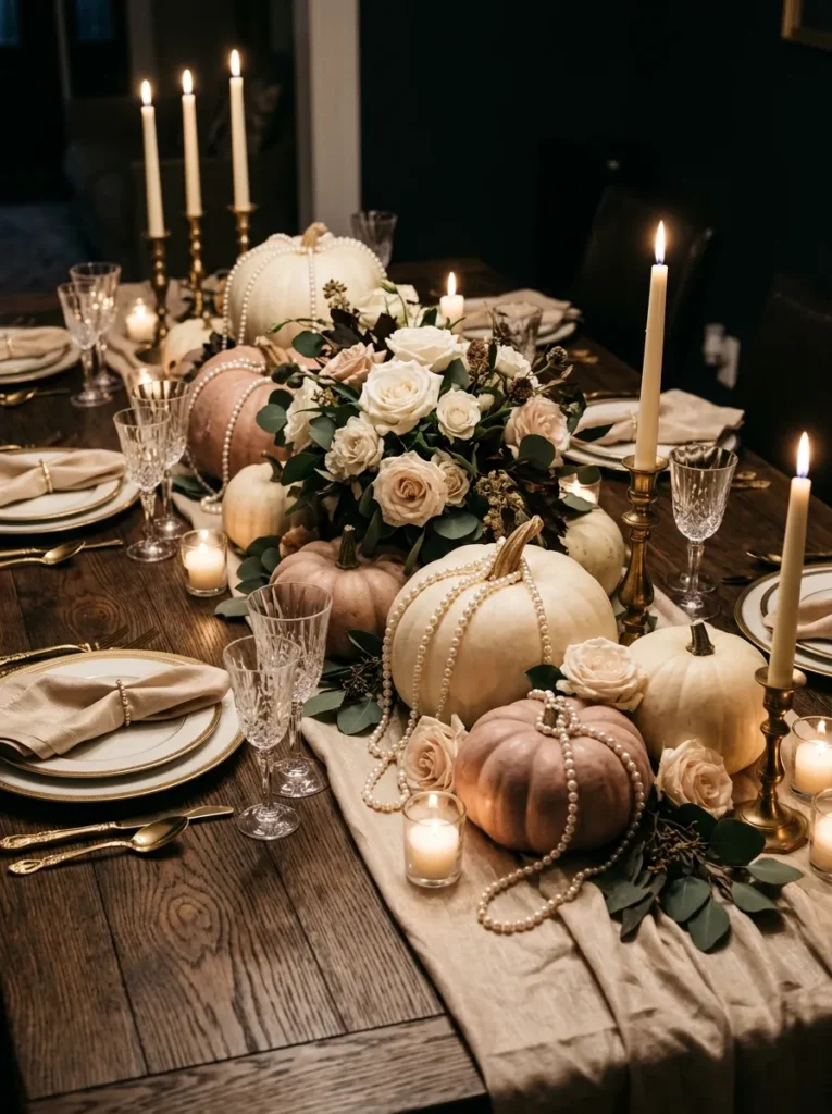 Pearl Garland Pumpkins
