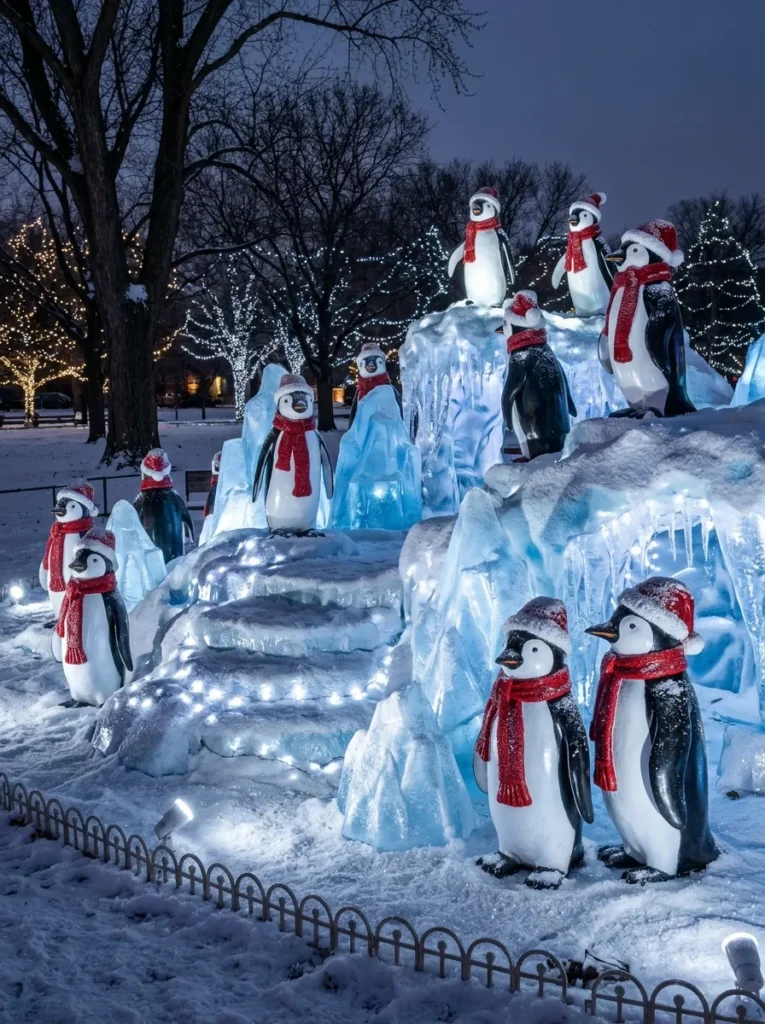 Penguin Ice Scene