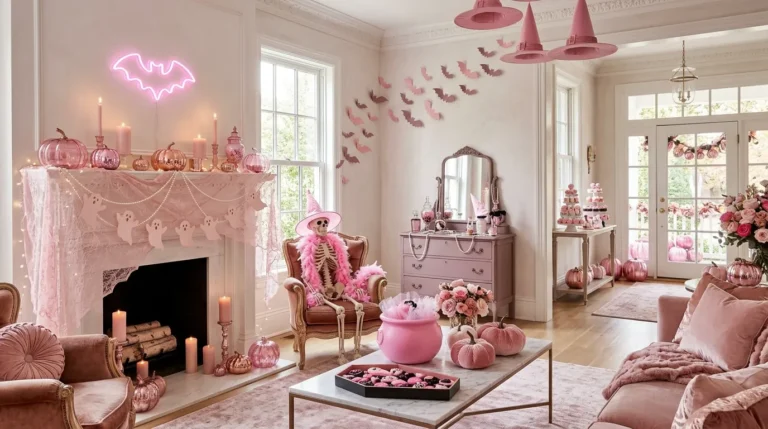 Pink Halloween Decor Ideas