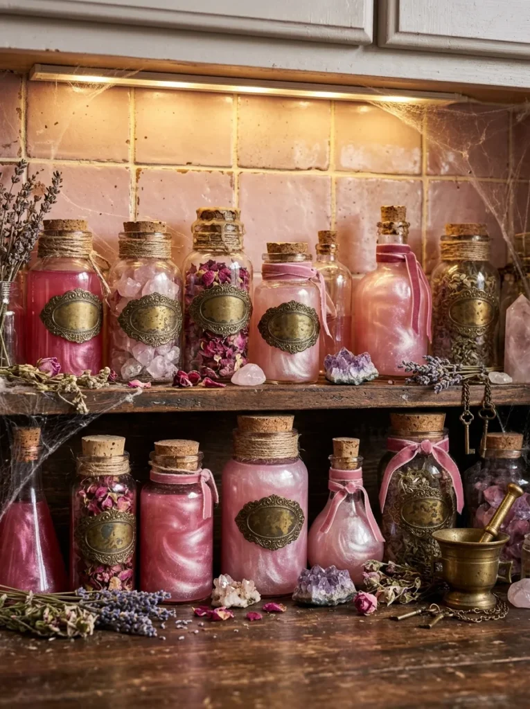 Pink Potion Apothecary Jars