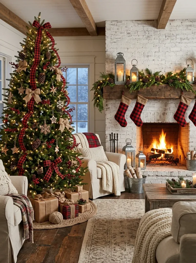 Plaid Farmhouse Cabin