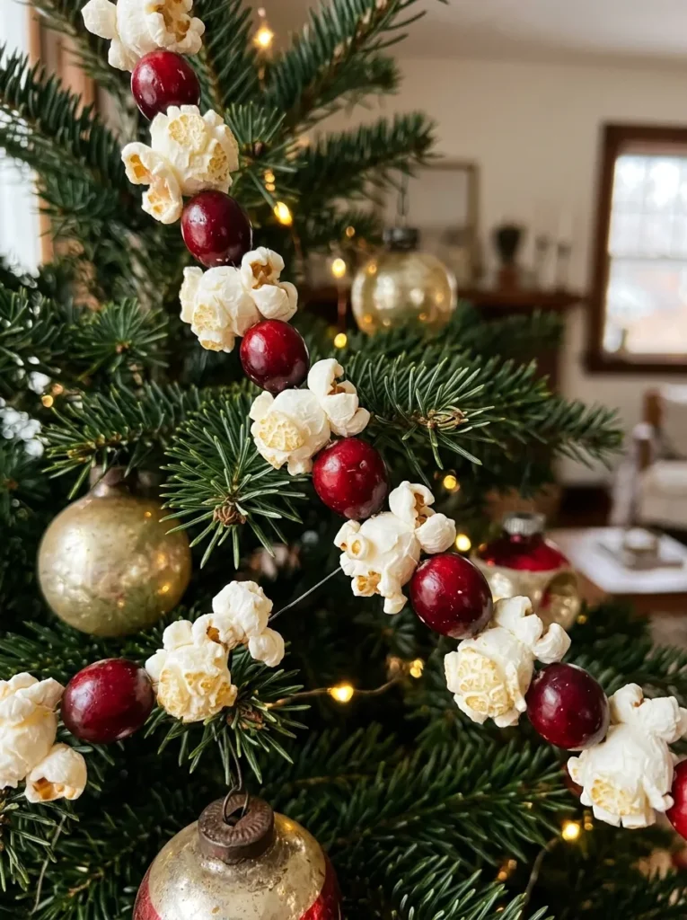 Popcorn Cranberry Garland