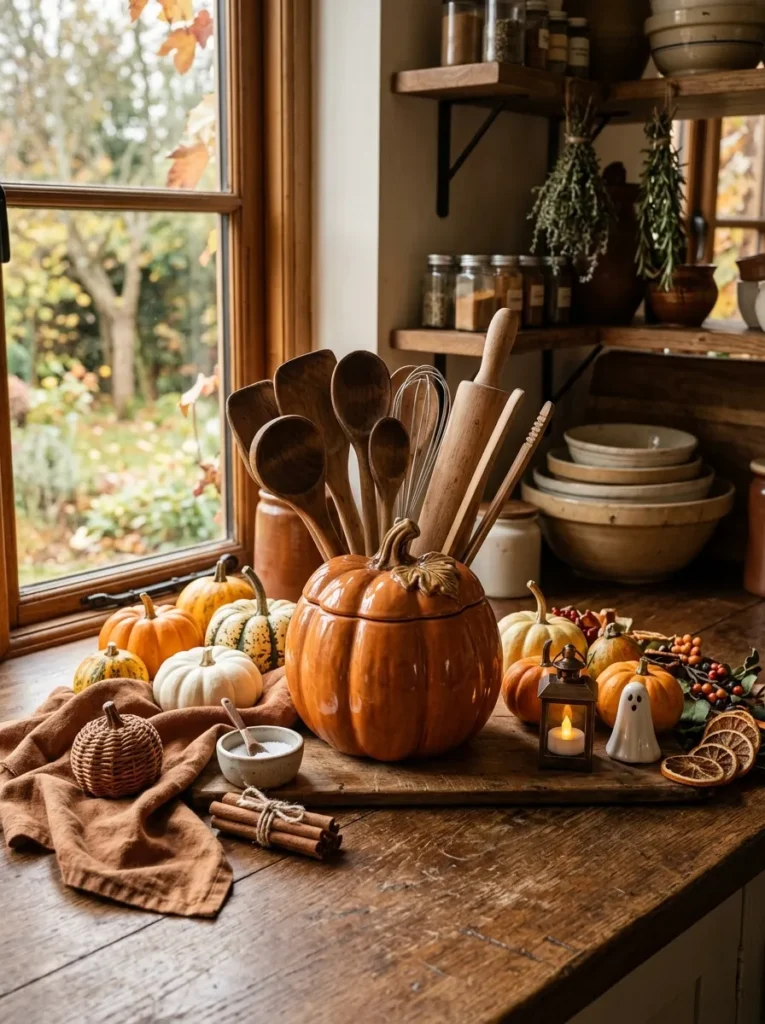 Pumpkin Jar Utensils