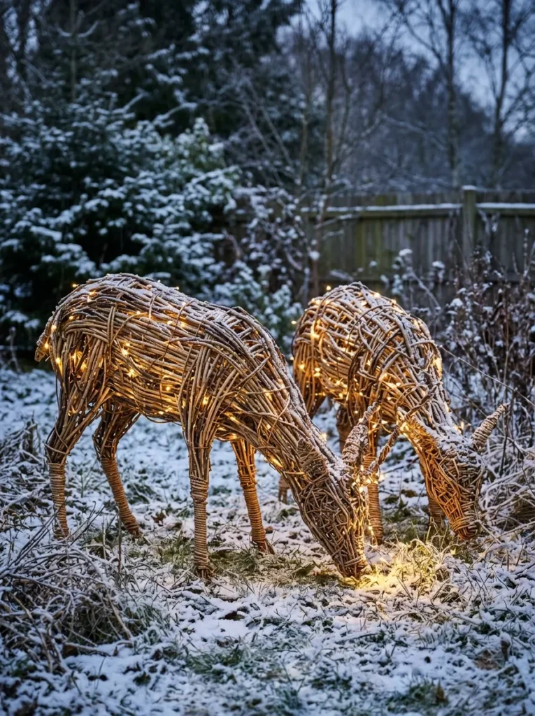 Rattan Grazing Deer