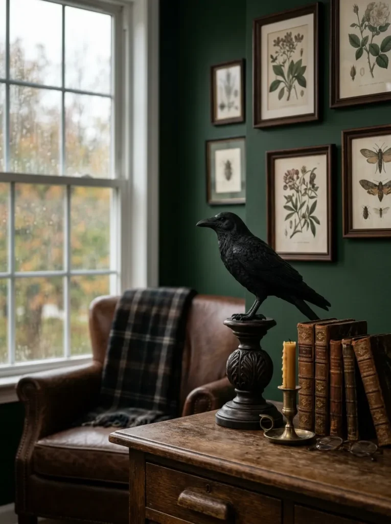Raven Figurine Display