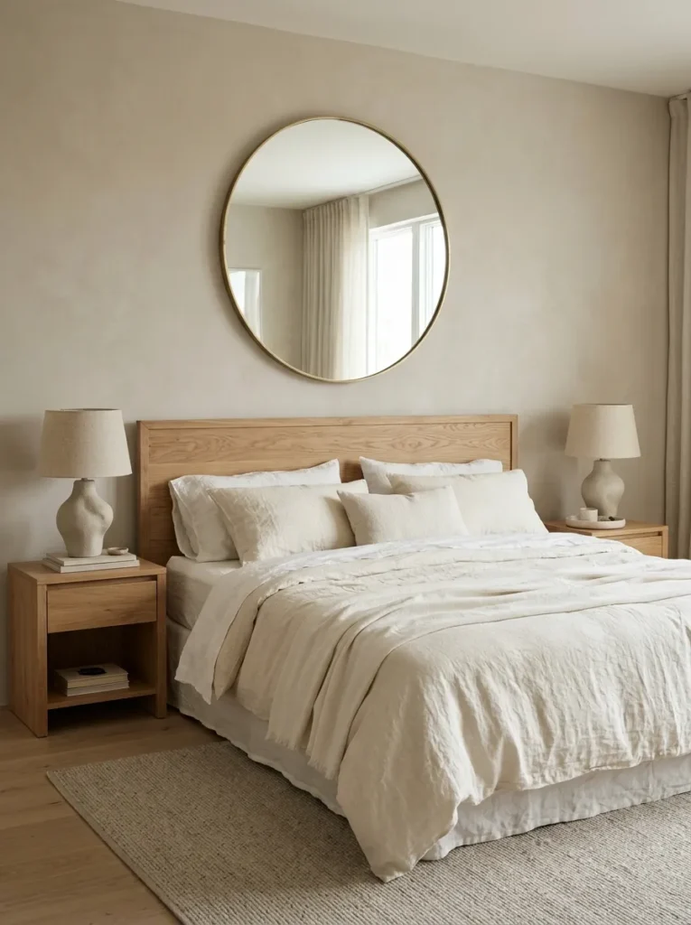 Round Mirror Above