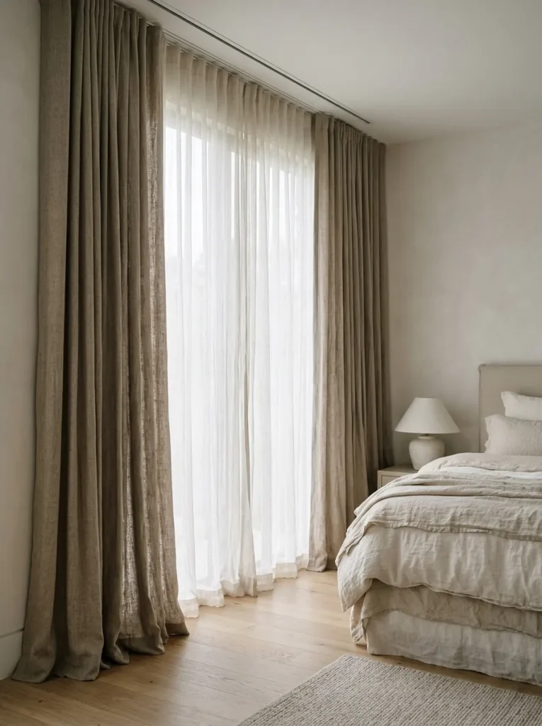 Sheer Layered Drapes